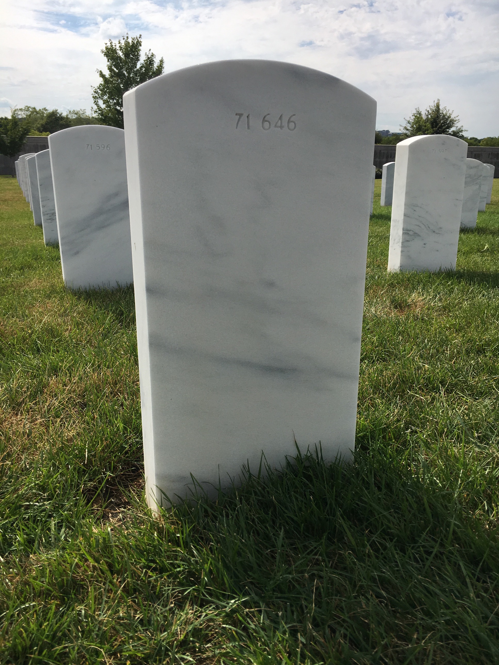 Back of headstone — Thomas Miller
