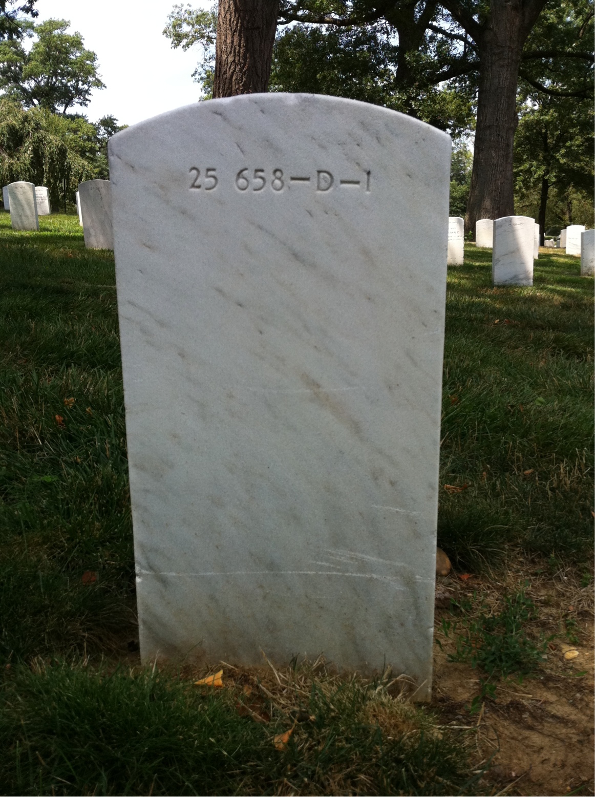 Back of headstone — Charley Ailer