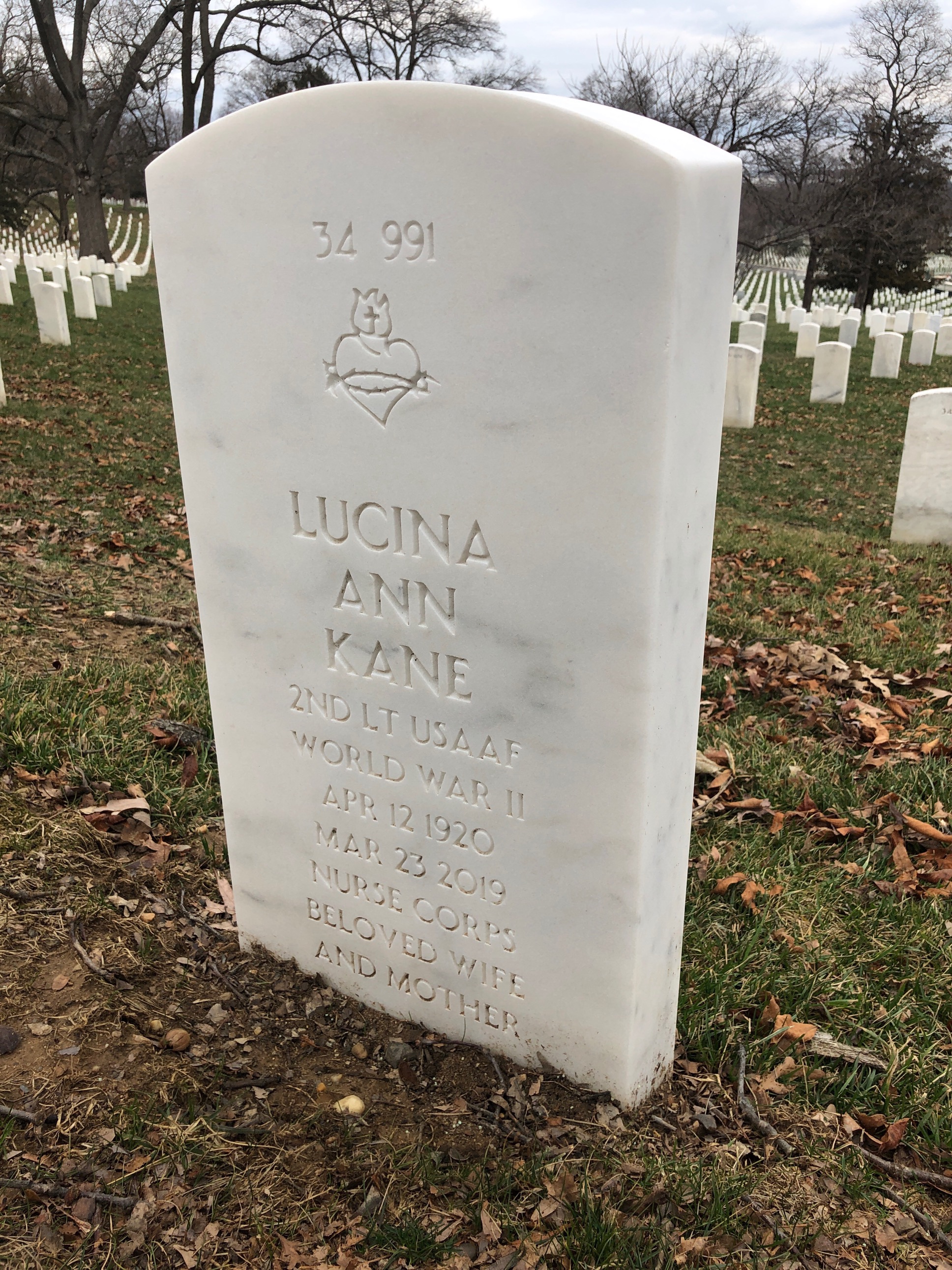 Back of headstone — John Kane
