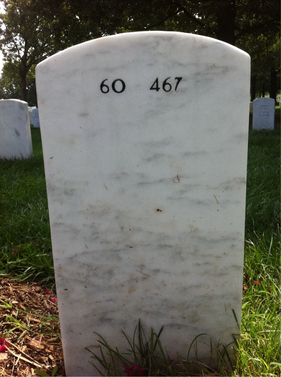 Back of headstone — Wasna Clemmons