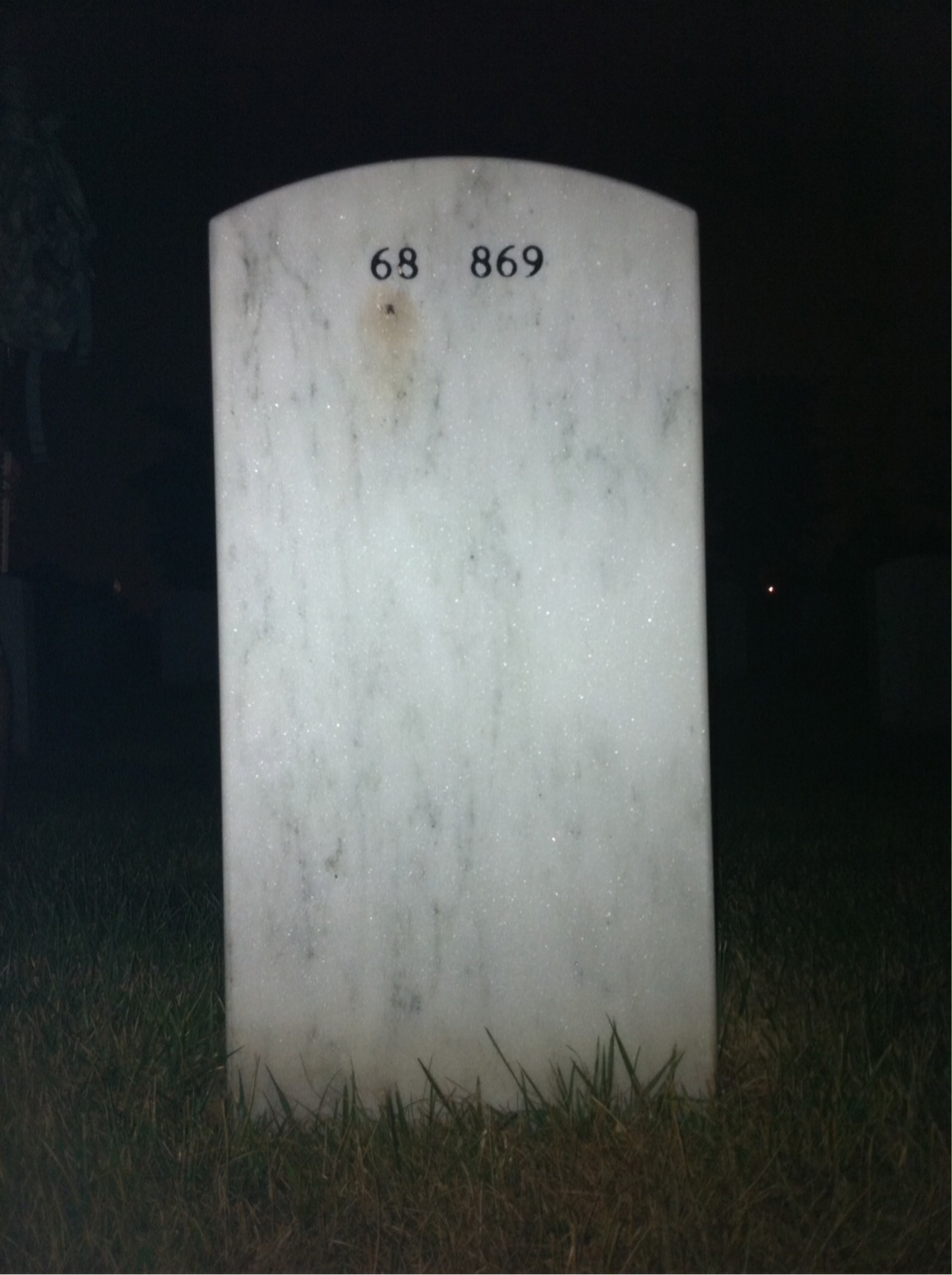 Back of headstone — Jerry Lipkins