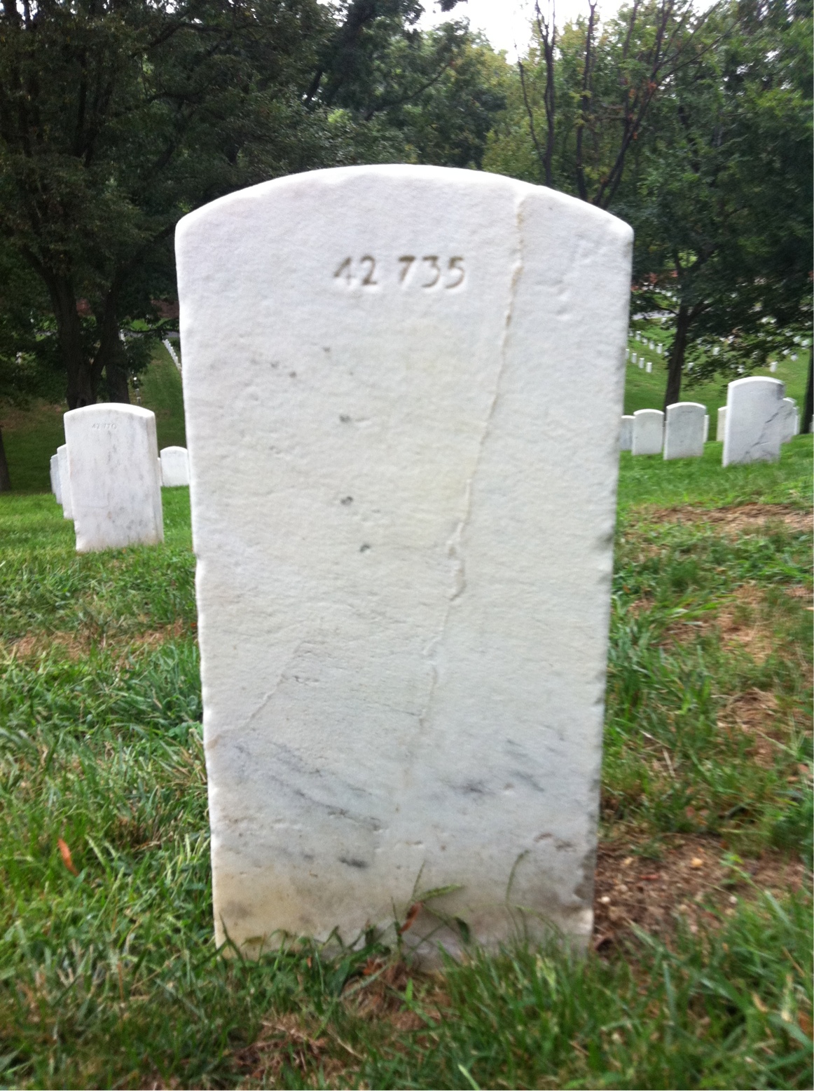 Back of headstone — Agnes Johnson