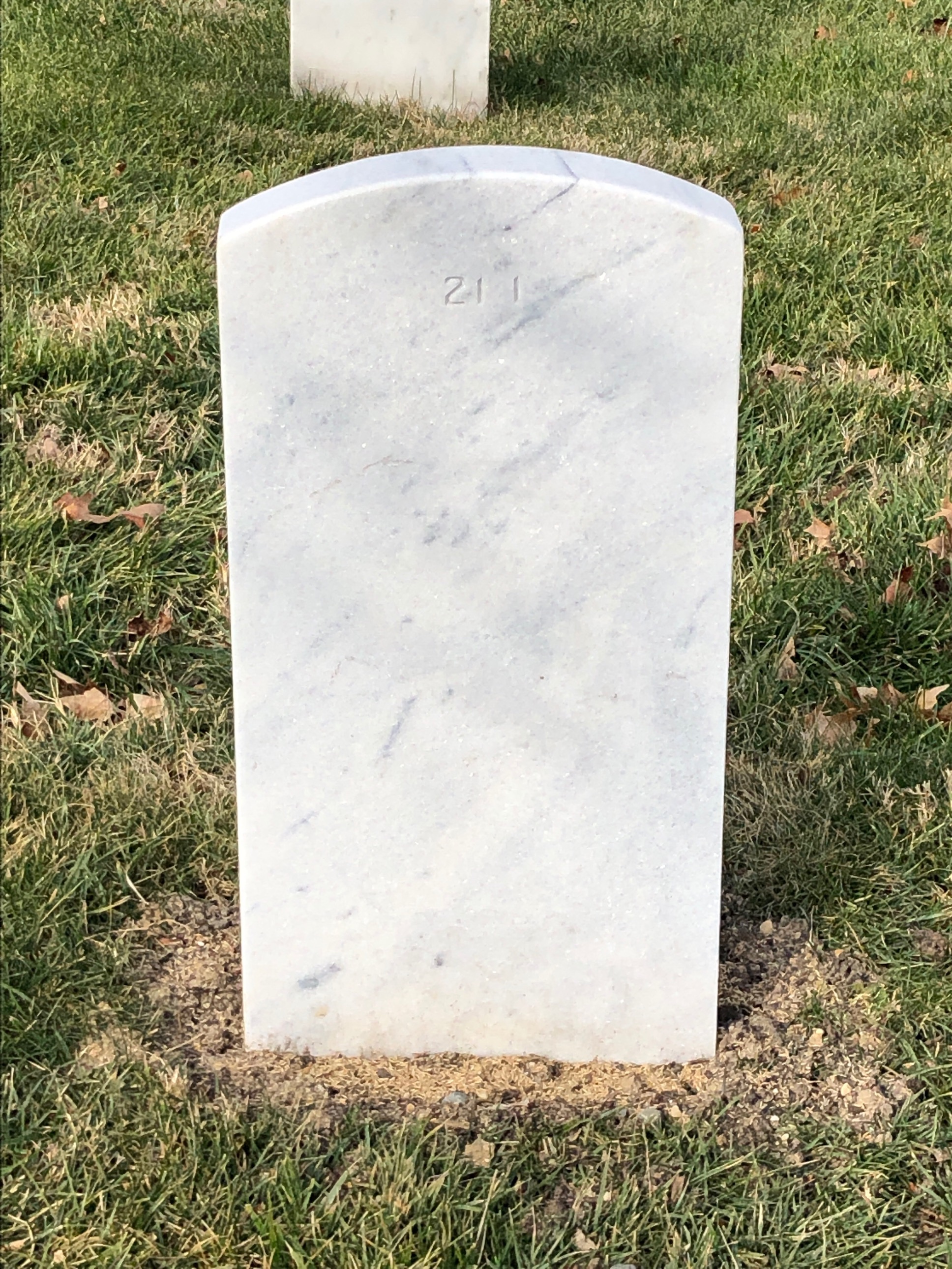 Back of headstone — Lillian Aubert