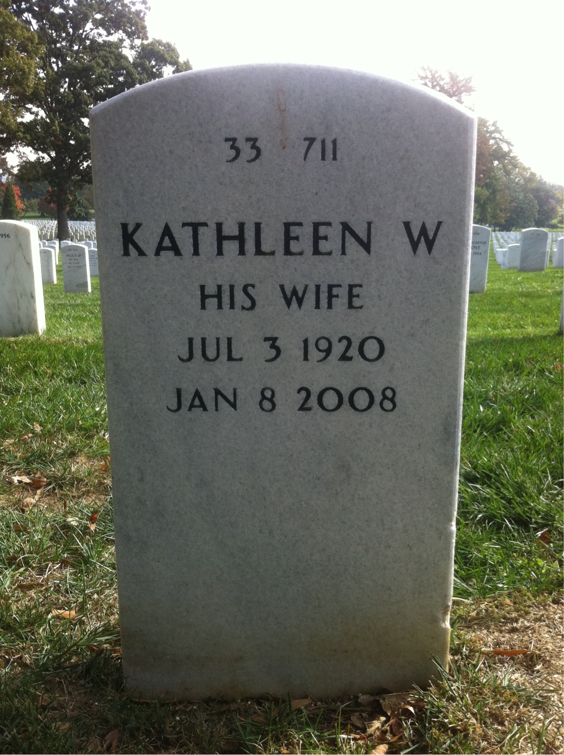 Back of headstone — Oren Womack