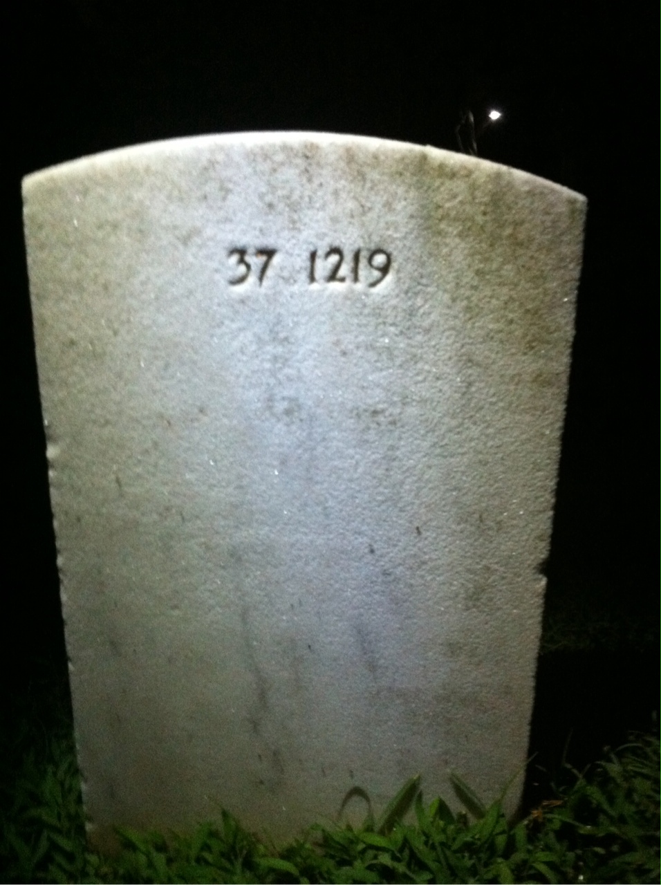 Back of headstone — Joseph Mika
