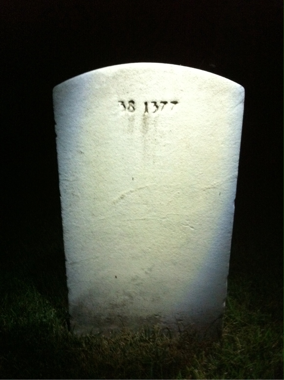 Back of headstone — Pelham Bogert