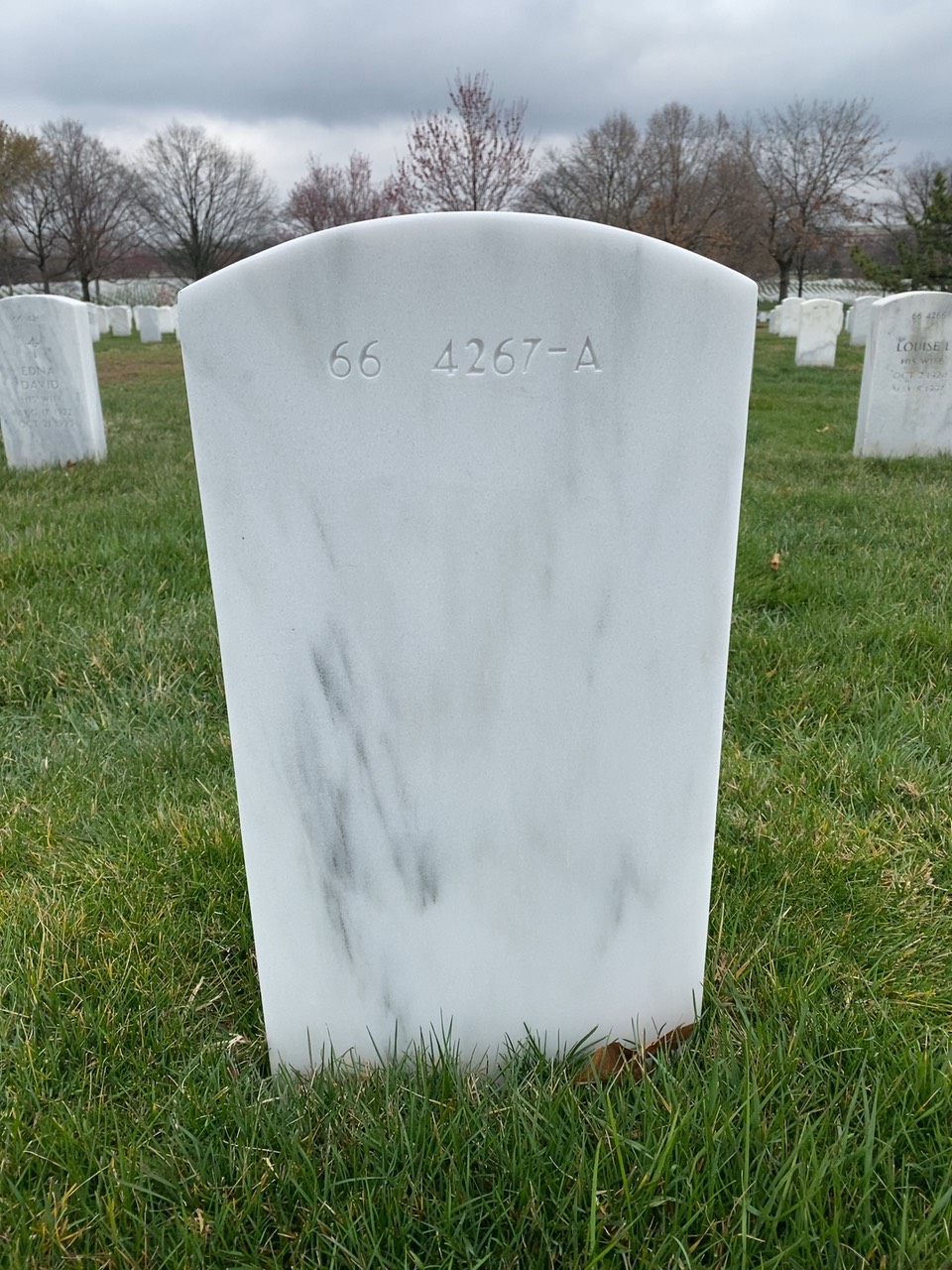 Back of headstone — Clarence Richmond