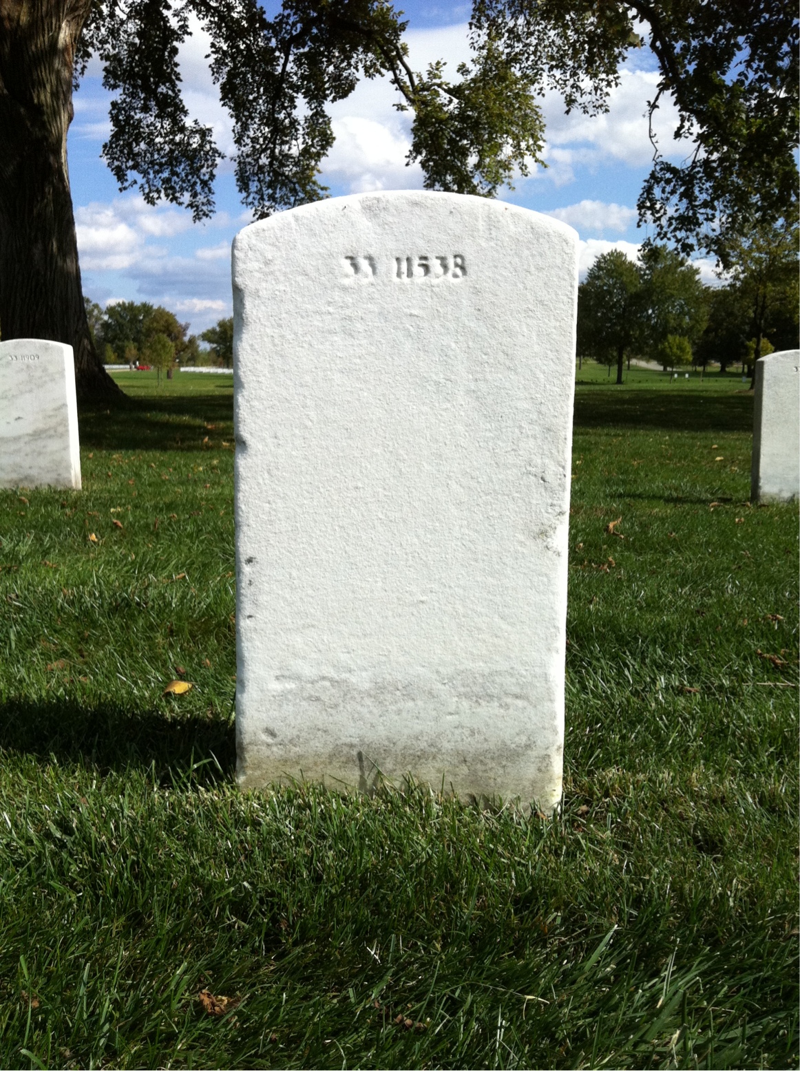 Back of headstone — Rosa Morrison