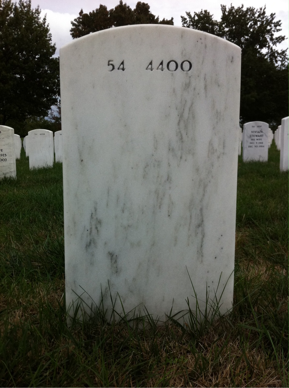 Back of headstone — Robert Dorsey