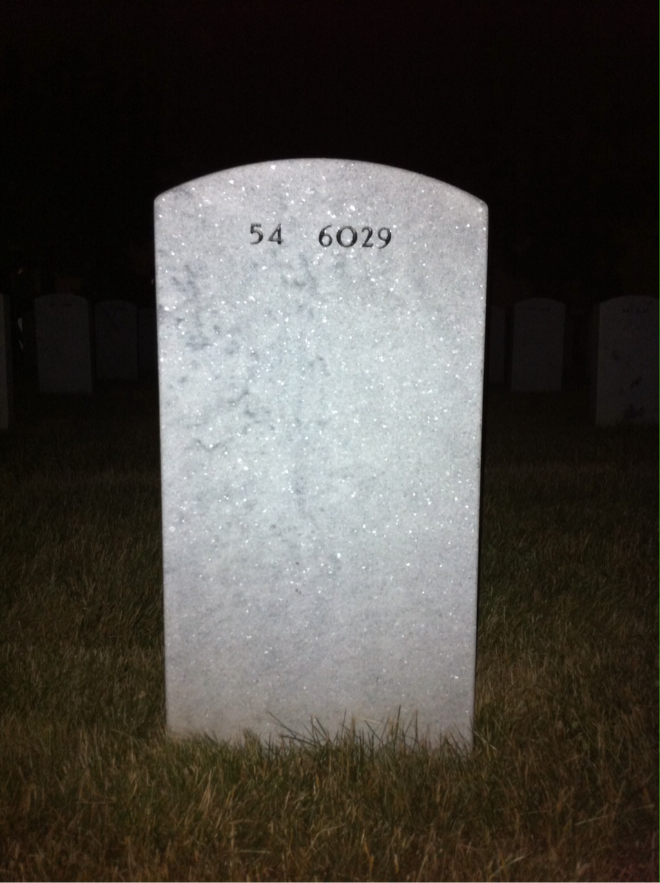 Back of headstone — Ronald Santillo