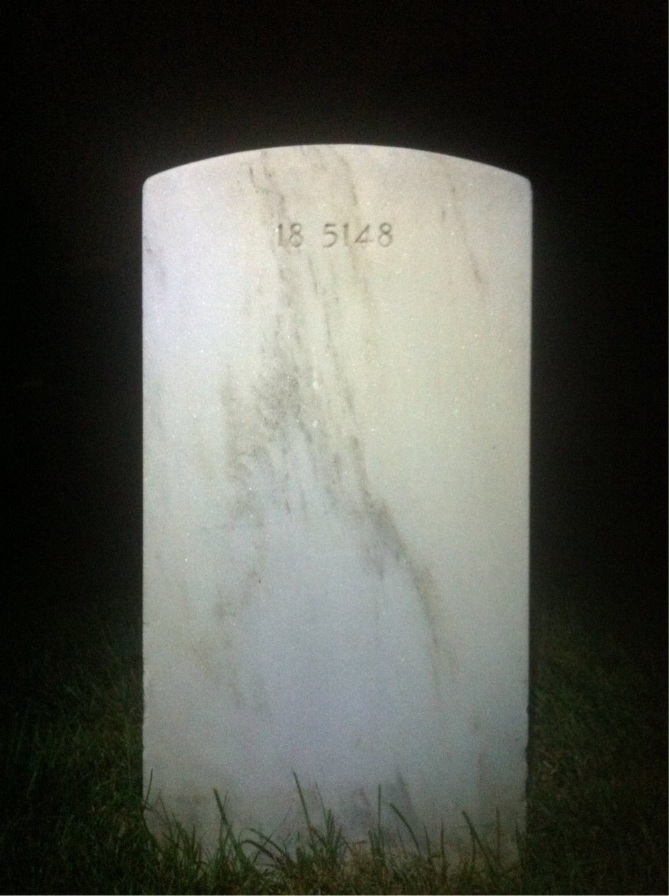 Back of headstone — Charles Mcnulty