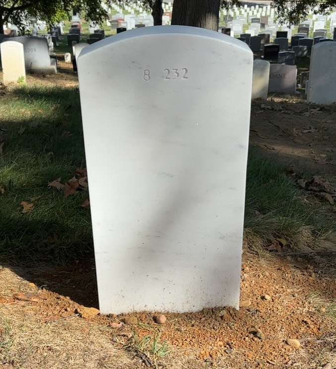 Back of headstone — Patrick Morton