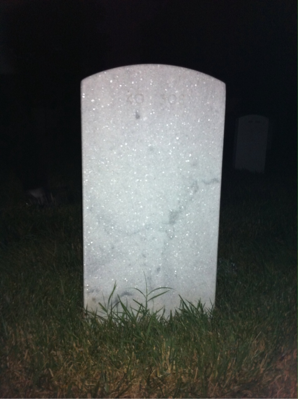 Back of headstone — George Cherry