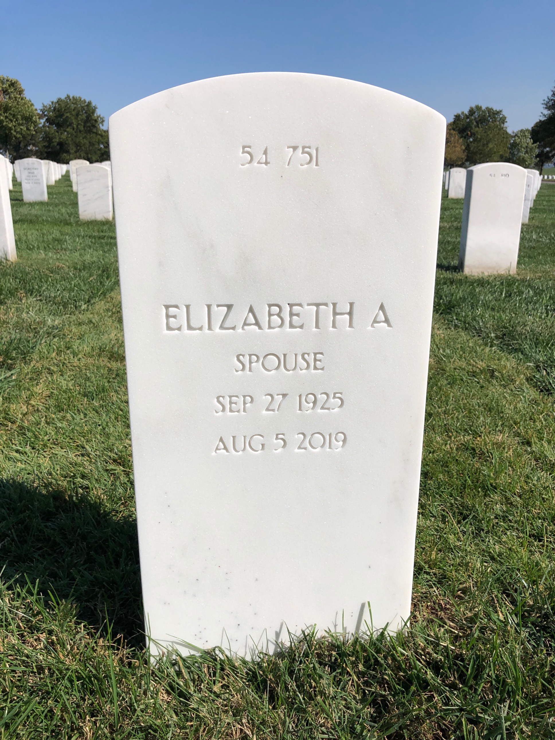 Back of headstone — Robert Koernig