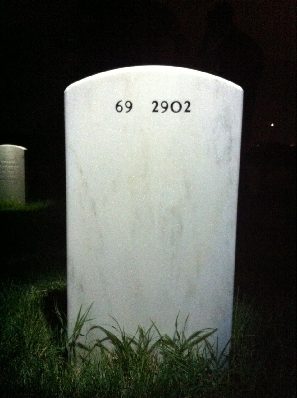 Back of headstone — Franklin Kay