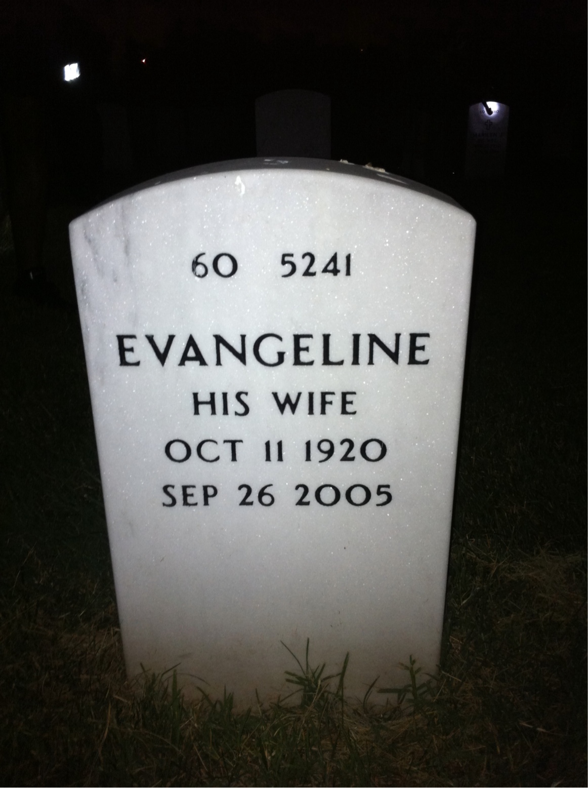 Back of headstone — Gilbert Teal