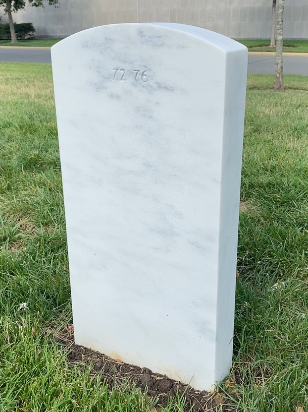 Back of headstone — Michael Alber