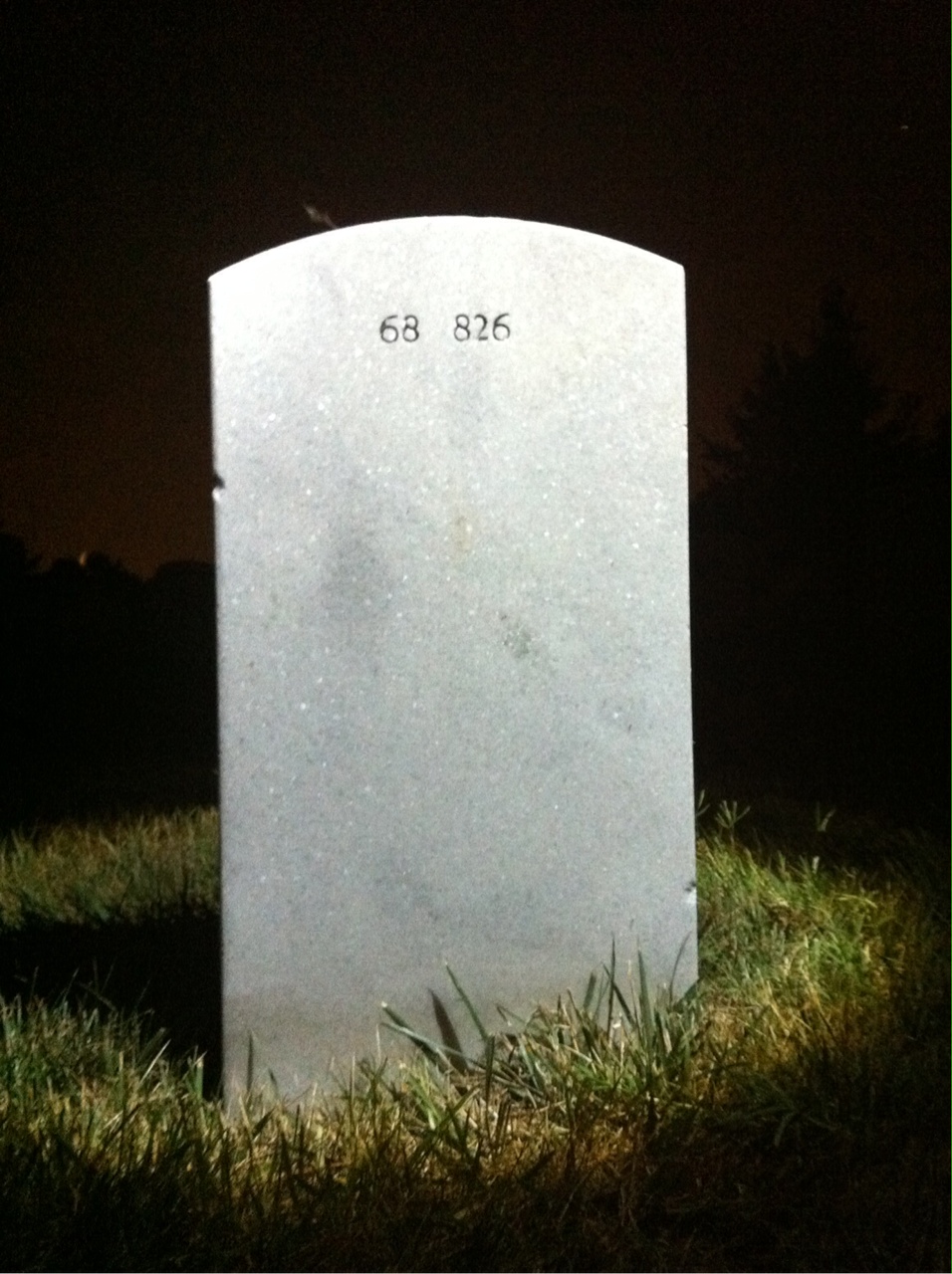 Back of headstone — John Patrick