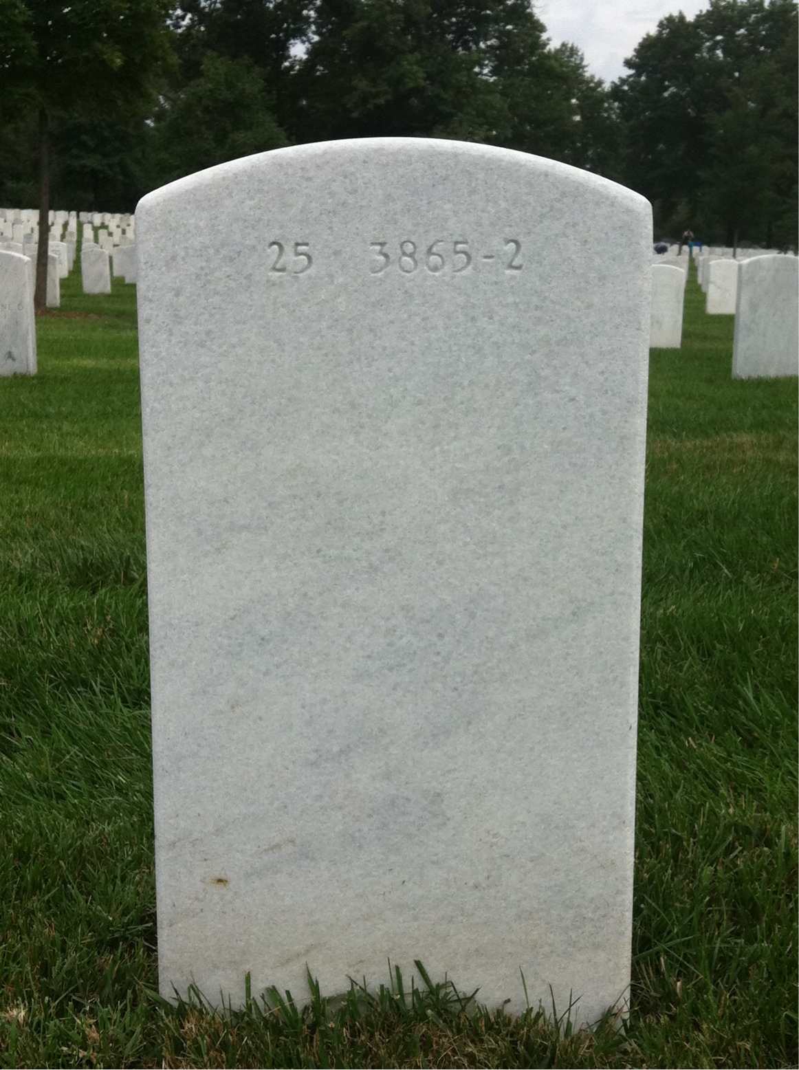 Back of headstone — Carol Adsit