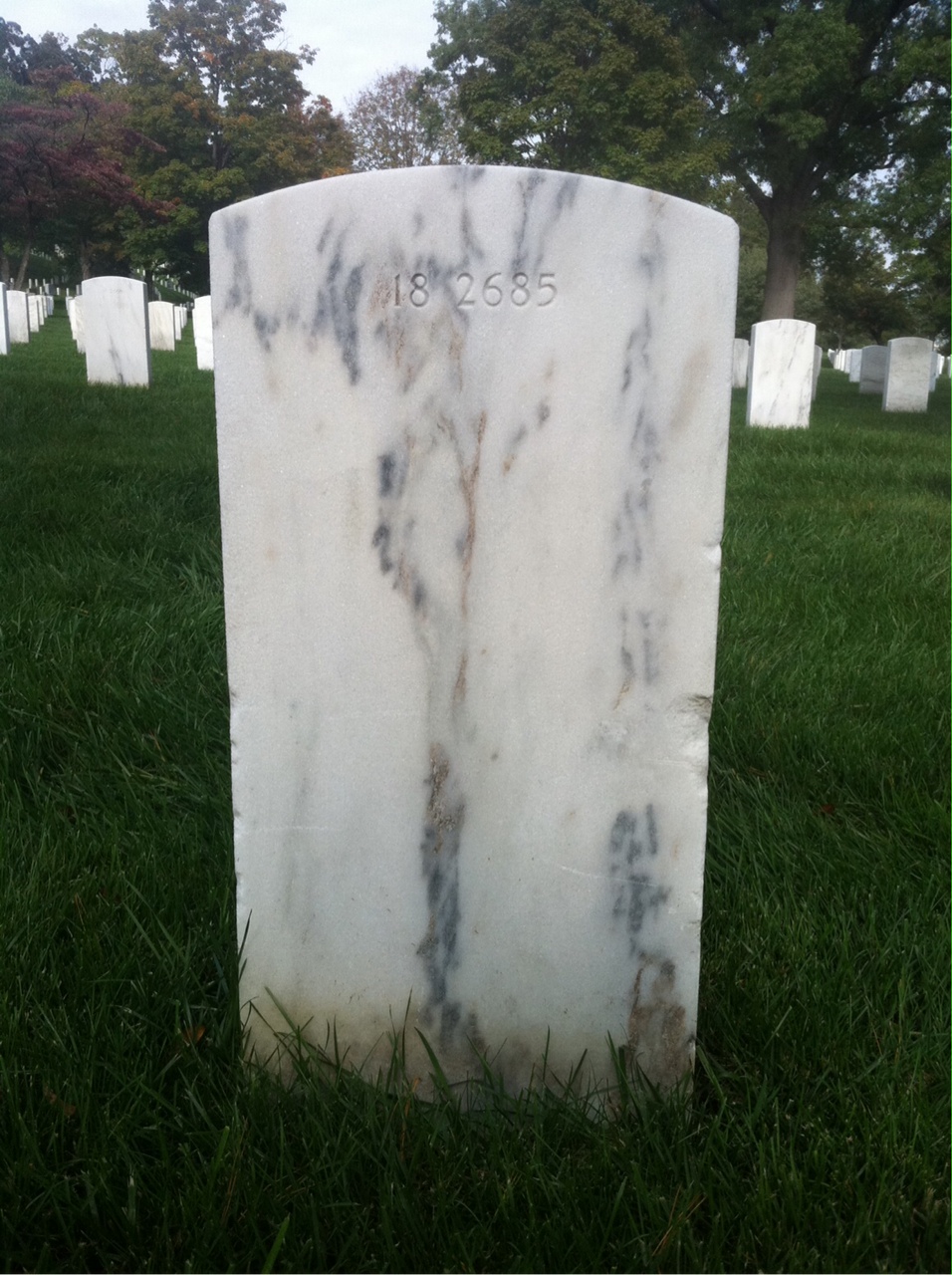 Back of headstone — Bernard Althoff