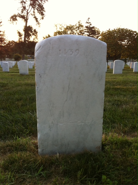 Back of headstone — Robert Anderson