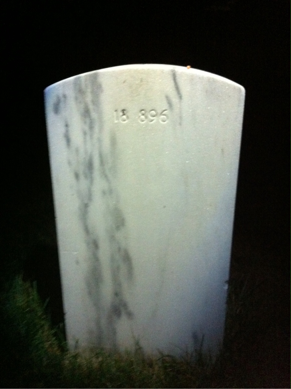Back of headstone — Herman Moench