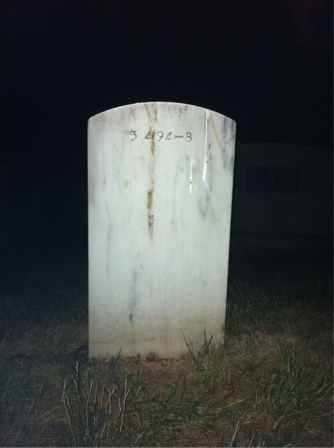 Back of headstone — Willie Stewart