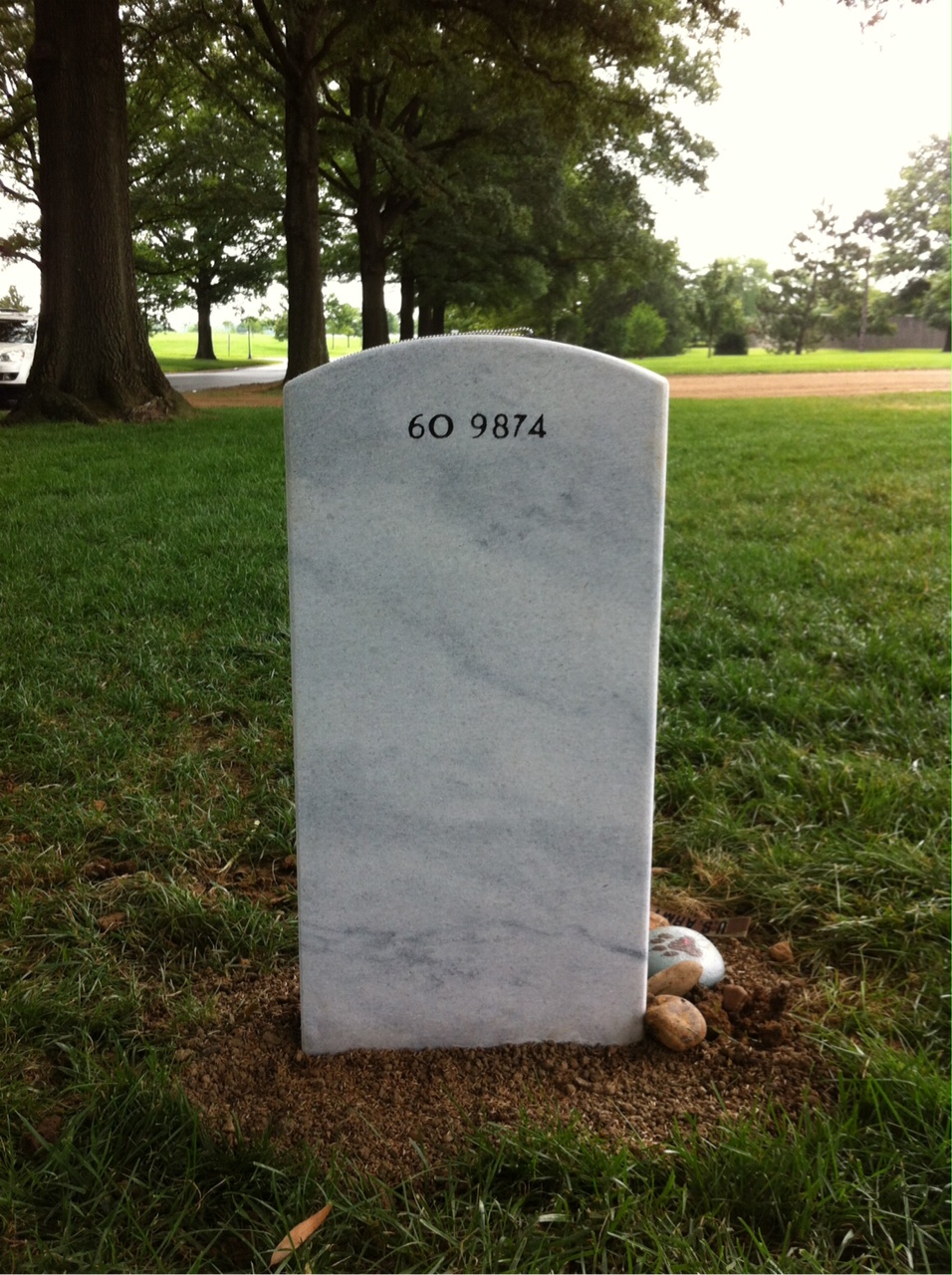 Back of headstone — Robert Hess