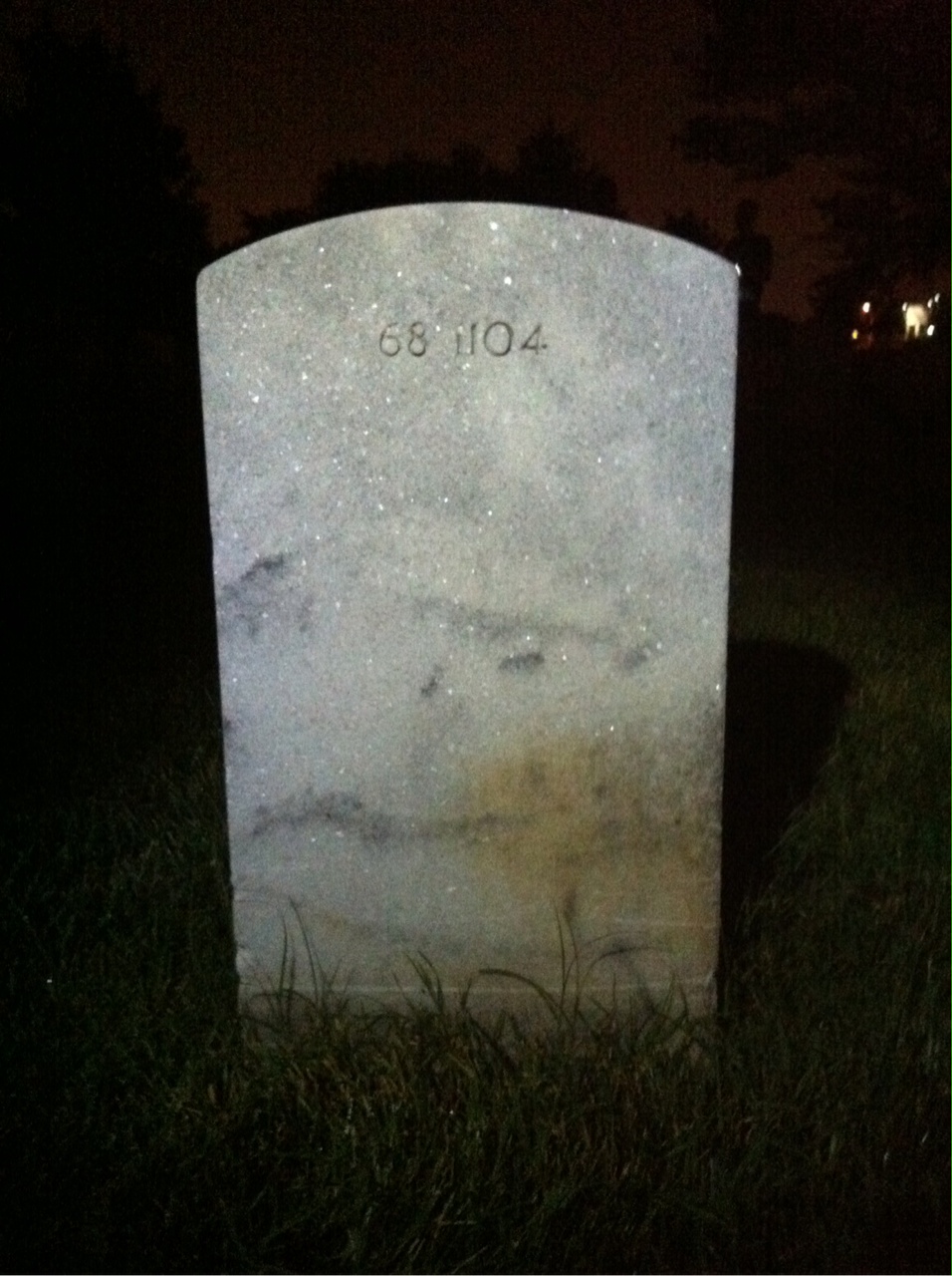 Back of headstone — Robert Baker