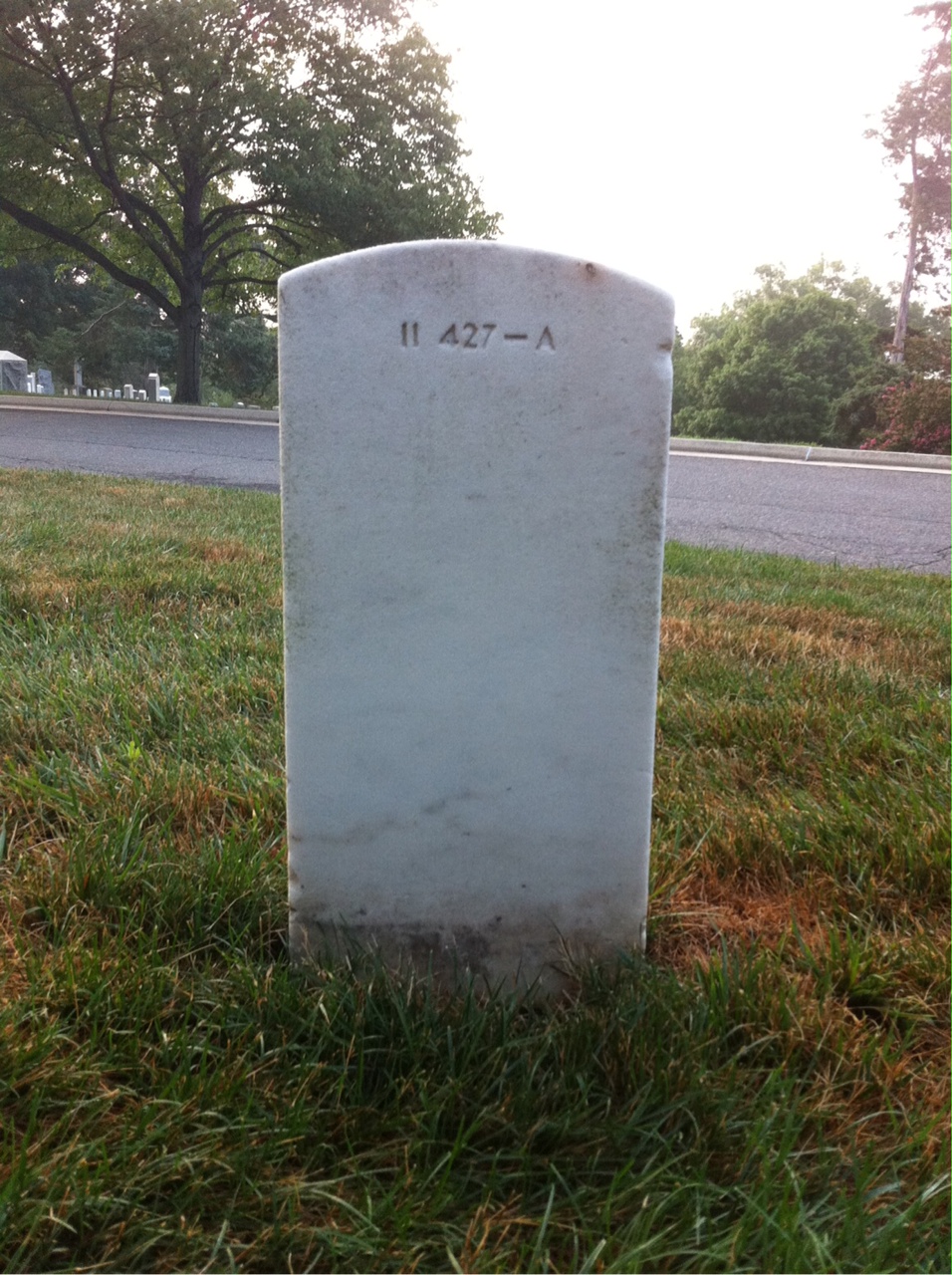 Back of headstone — Mildred Bohlender