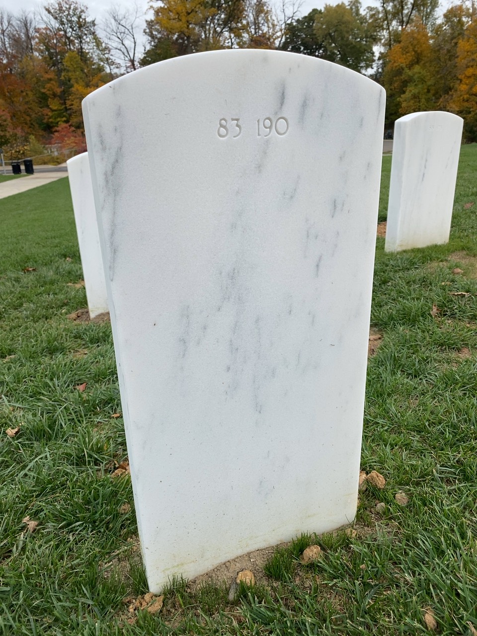 Back of headstone — Matthew Randy Nyman