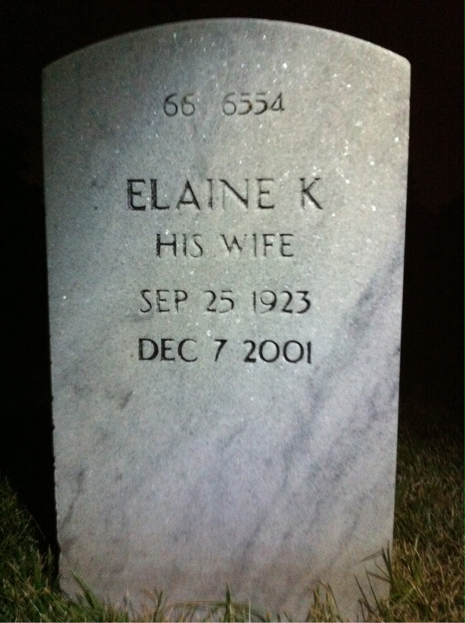 Back of headstone — Daniel Murphy