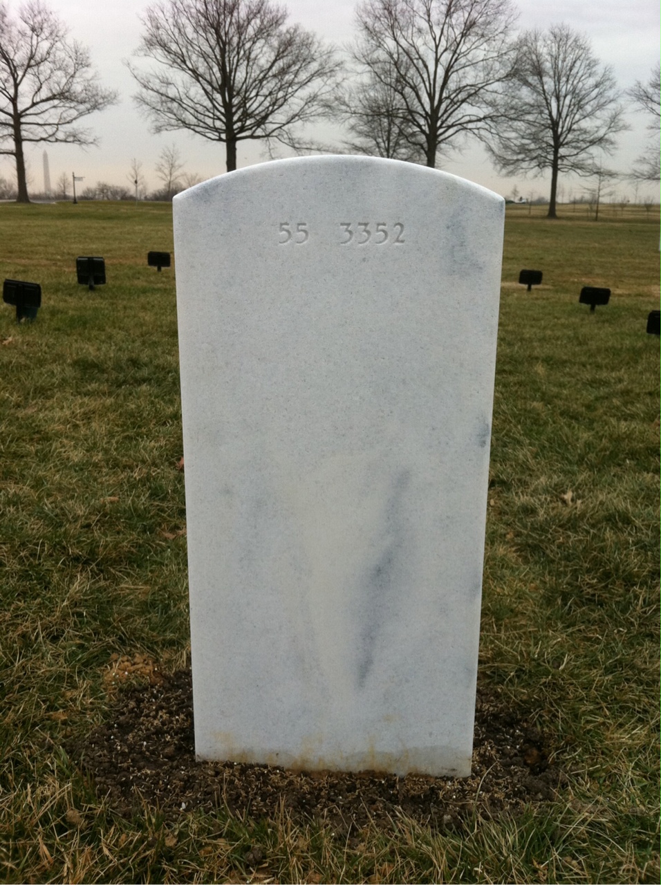 Back of headstone — Jack Agnew