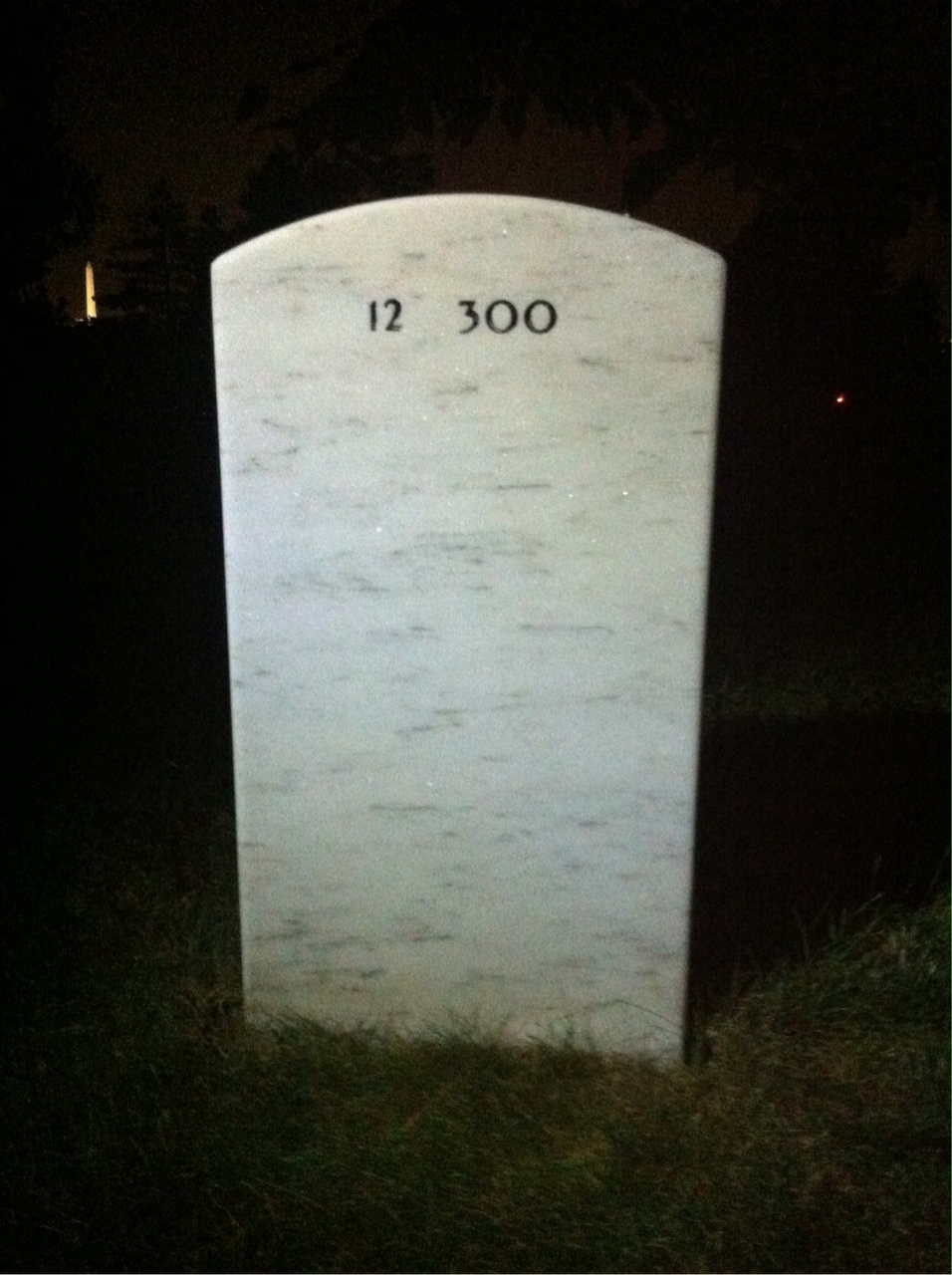 Back of headstone — Joseph Amos
