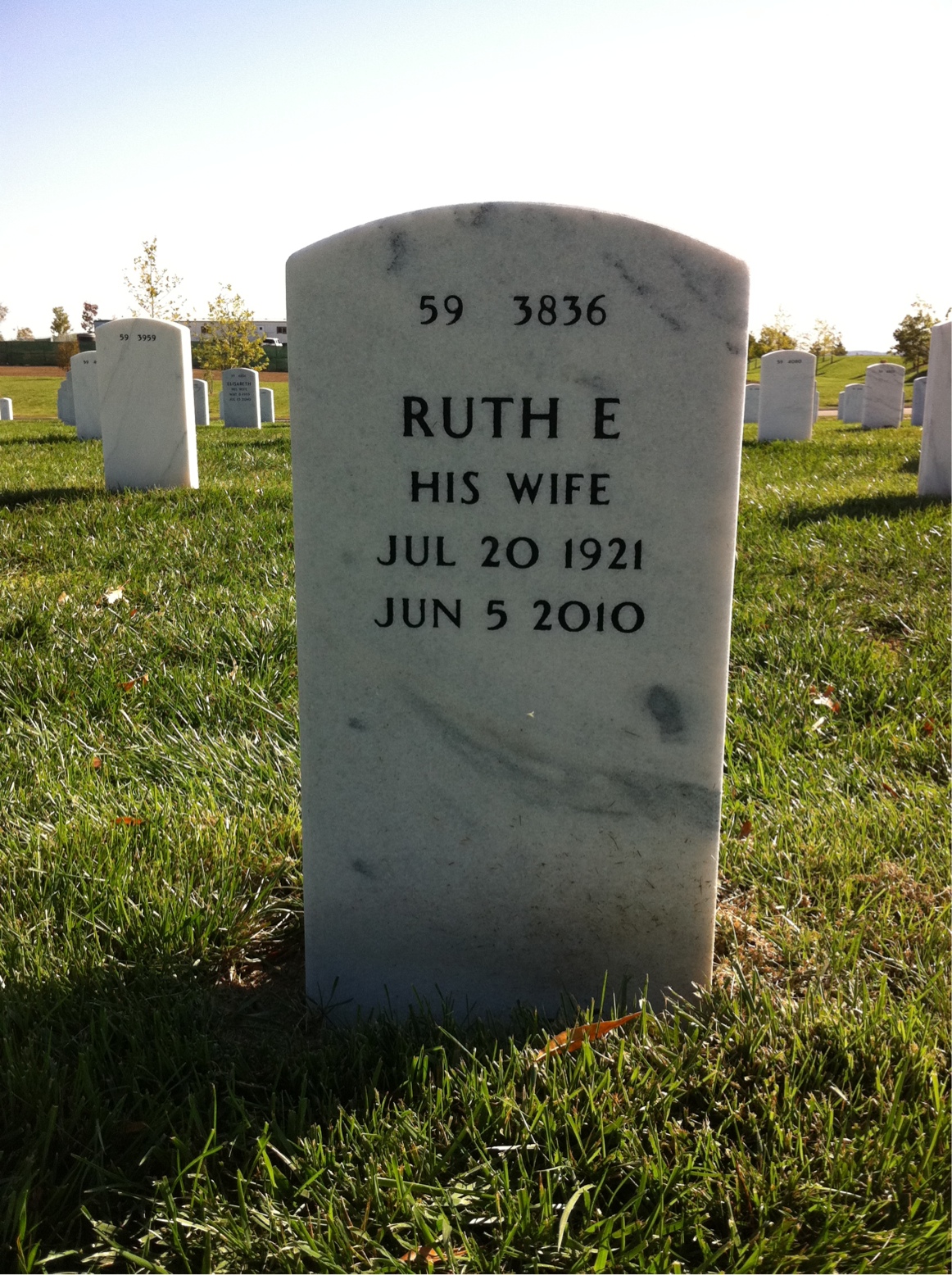 Back of headstone — Francis Doyle