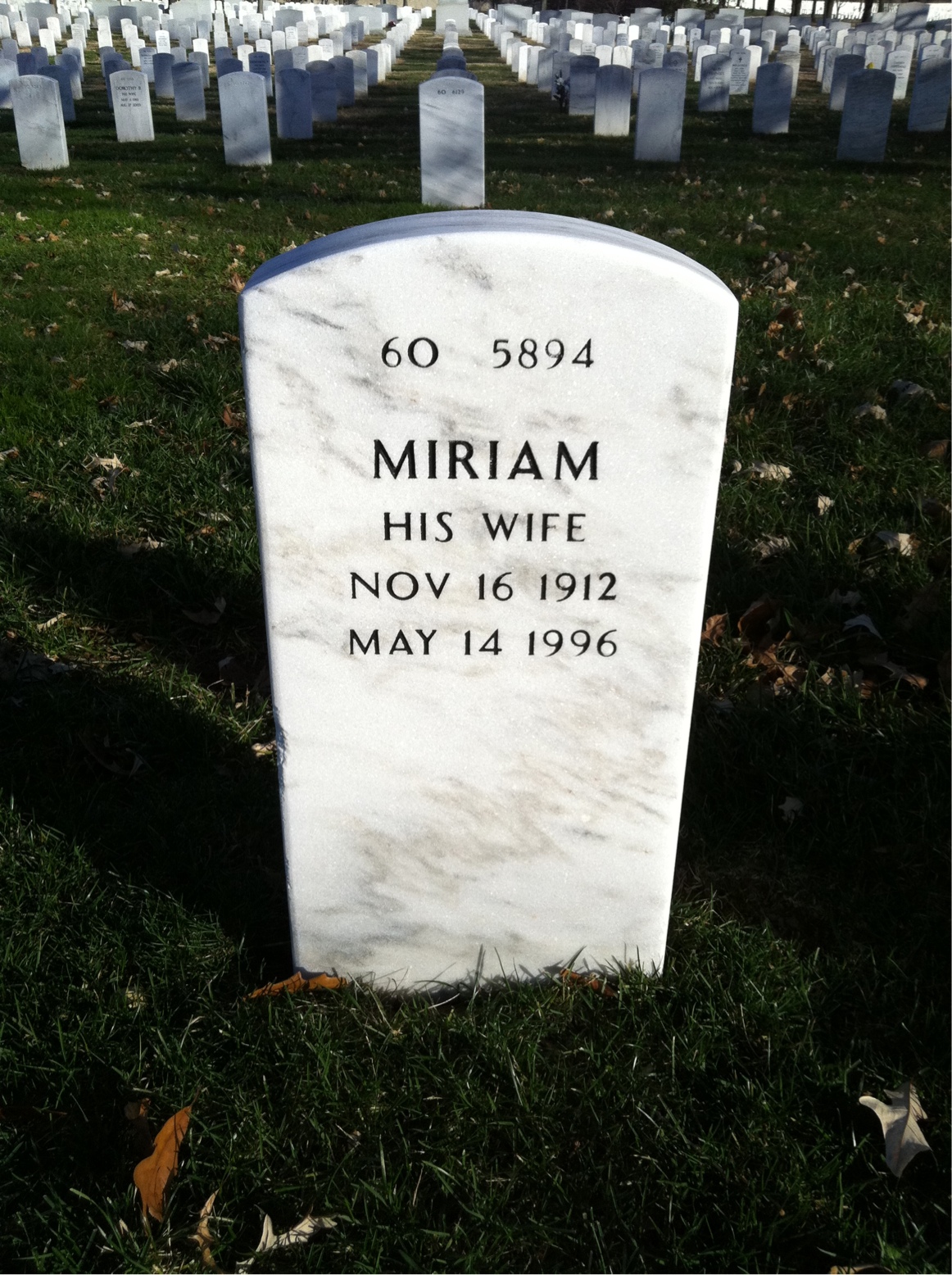 Back of headstone — Joel Shrager