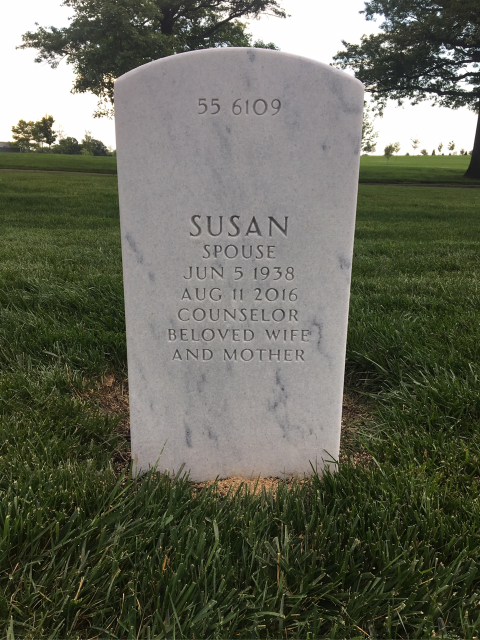 Back of headstone — Thomas Paul Fisher