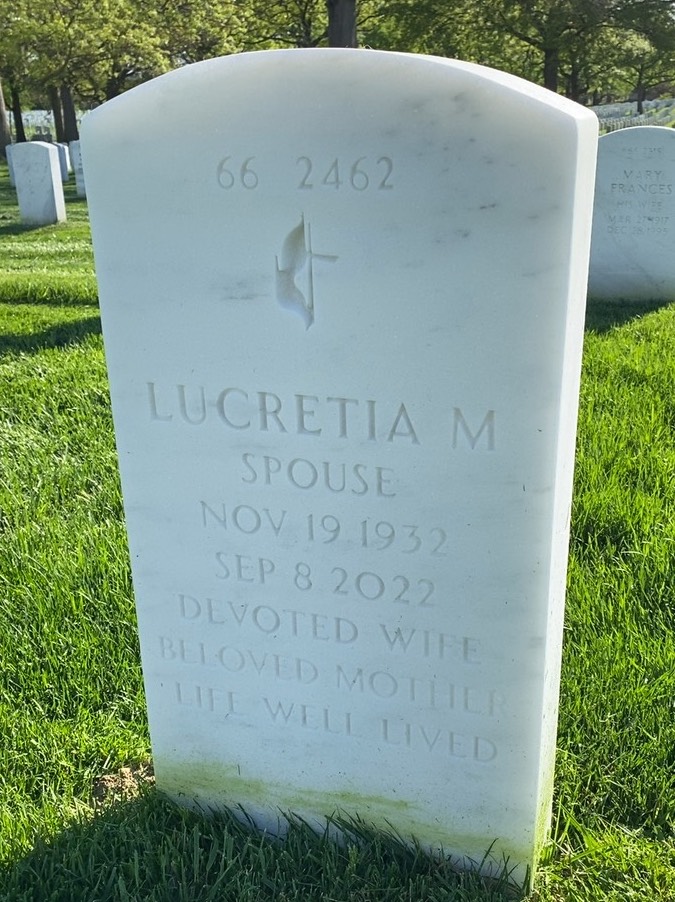 Back of headstone — James Mundy