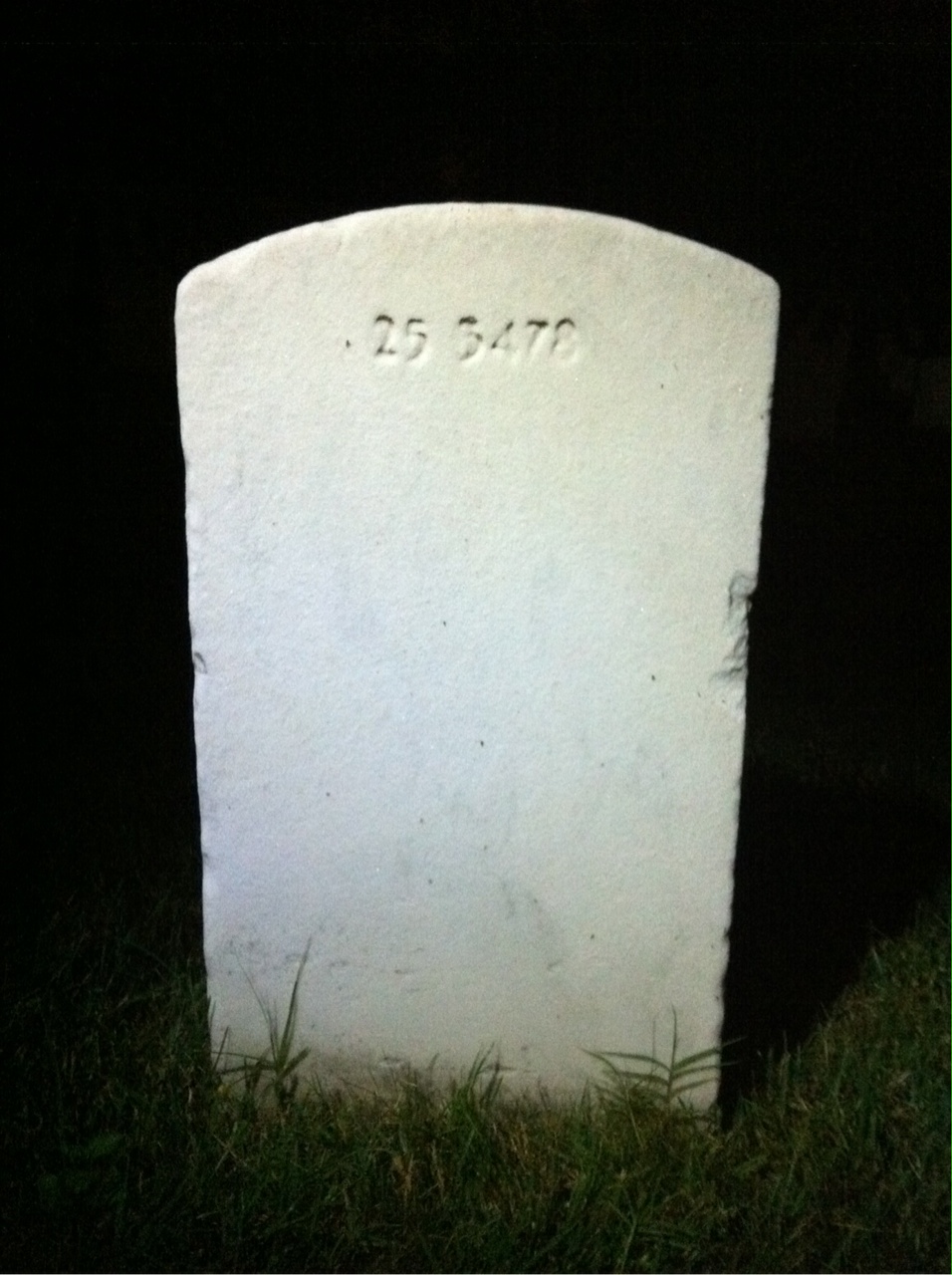 Back of headstone — Gerard Montgomery