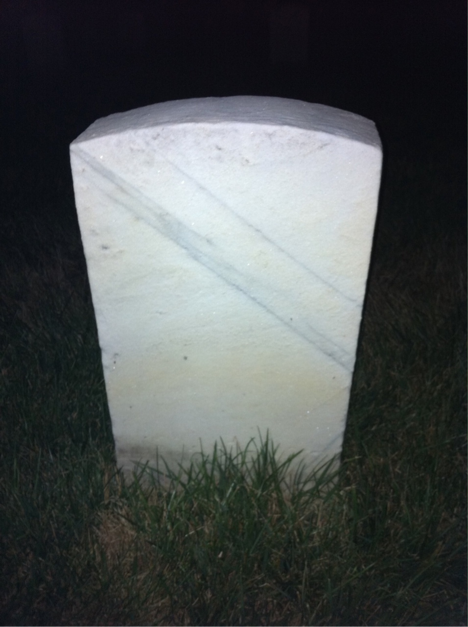 Back of headstone — Isaiah Babcock