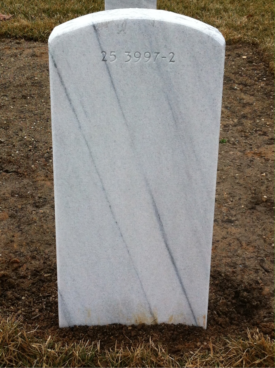 Back of headstone — Tullius Acampora