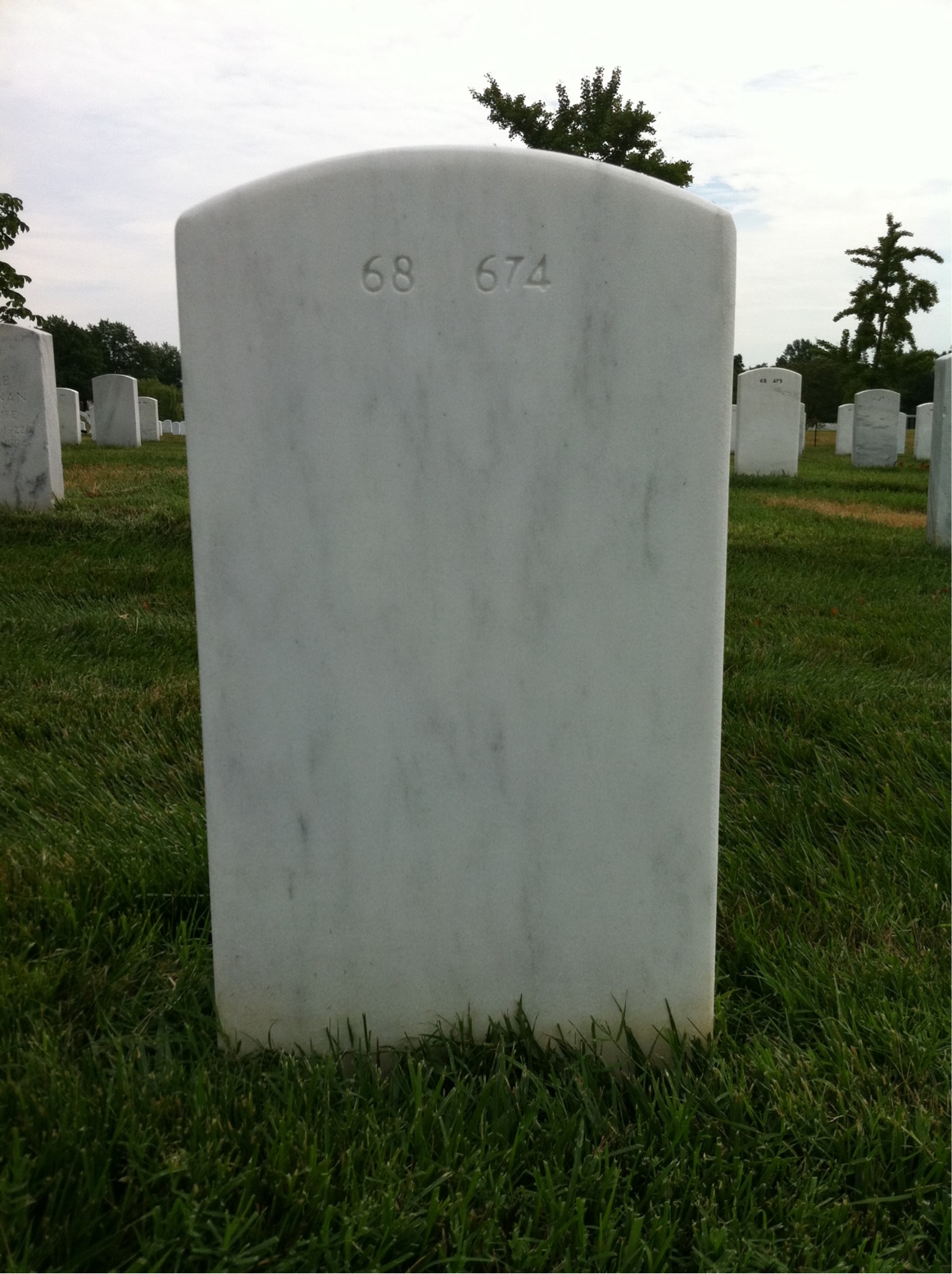 Back of headstone — David Murphy