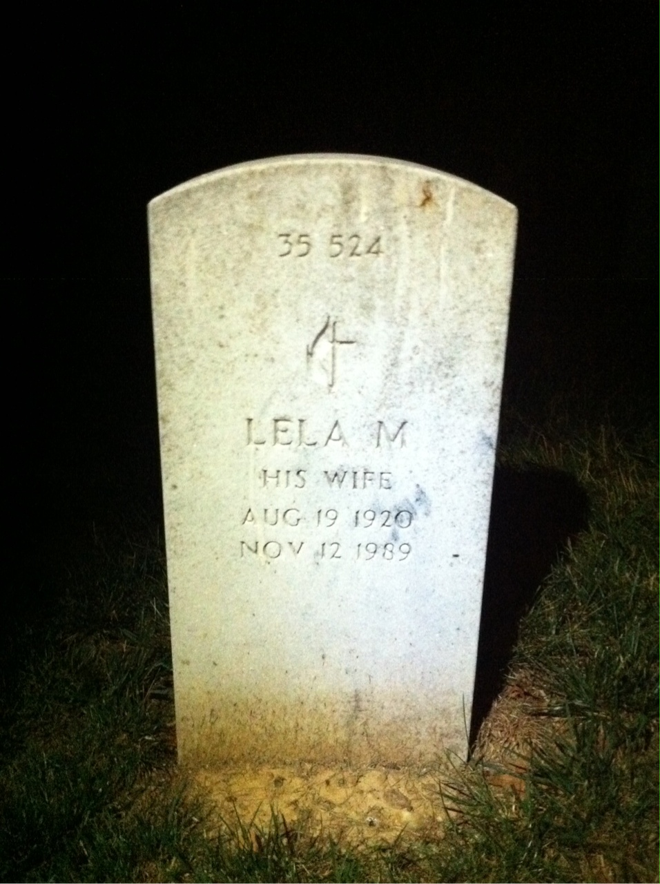 Back of headstone — Jerome Ashcroft