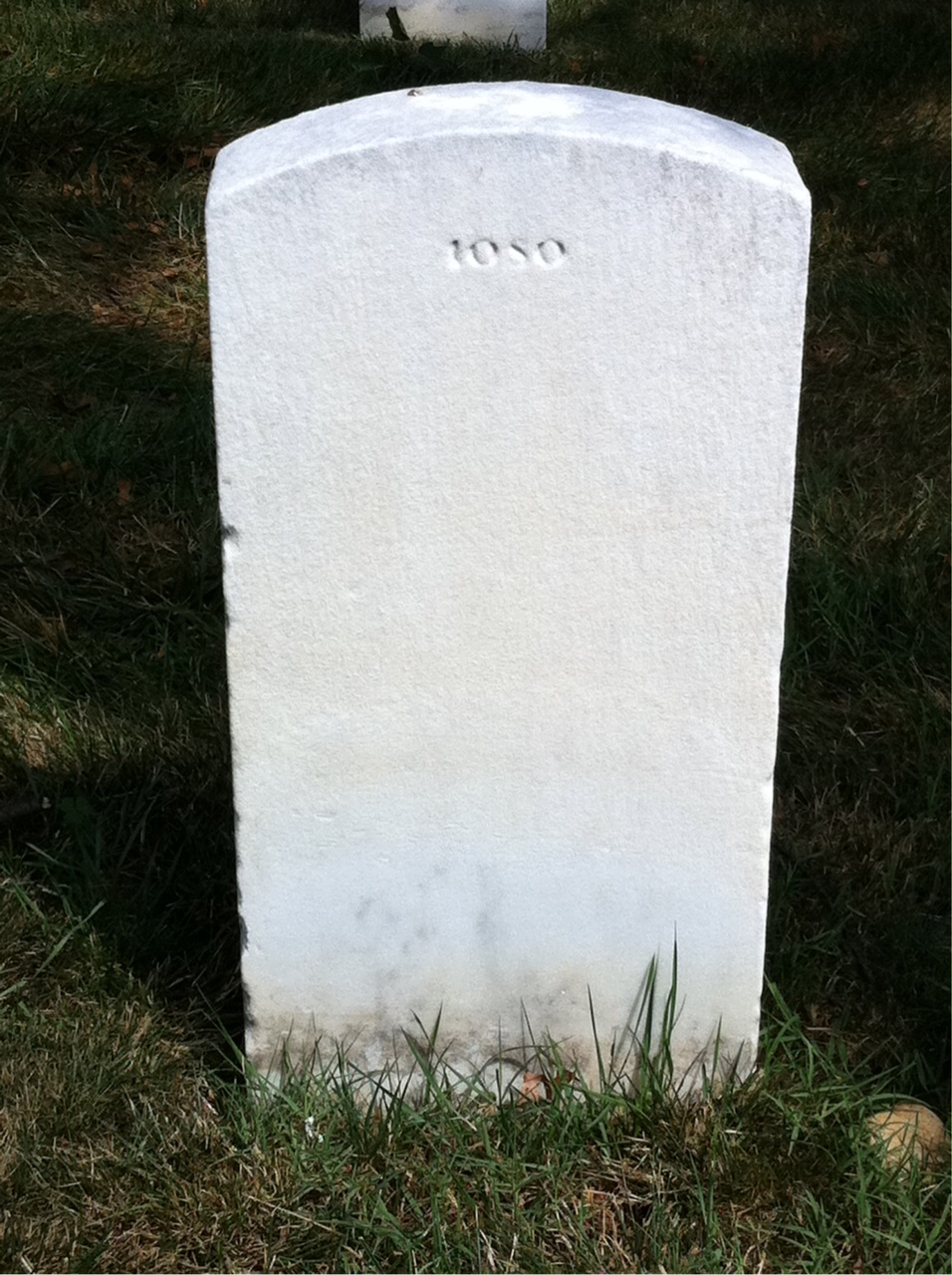 Back of headstone — Larkin Alexander