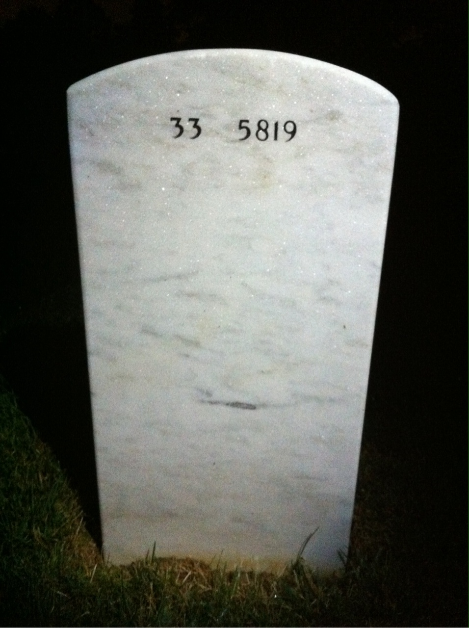 Back of headstone — Alan Macdonald