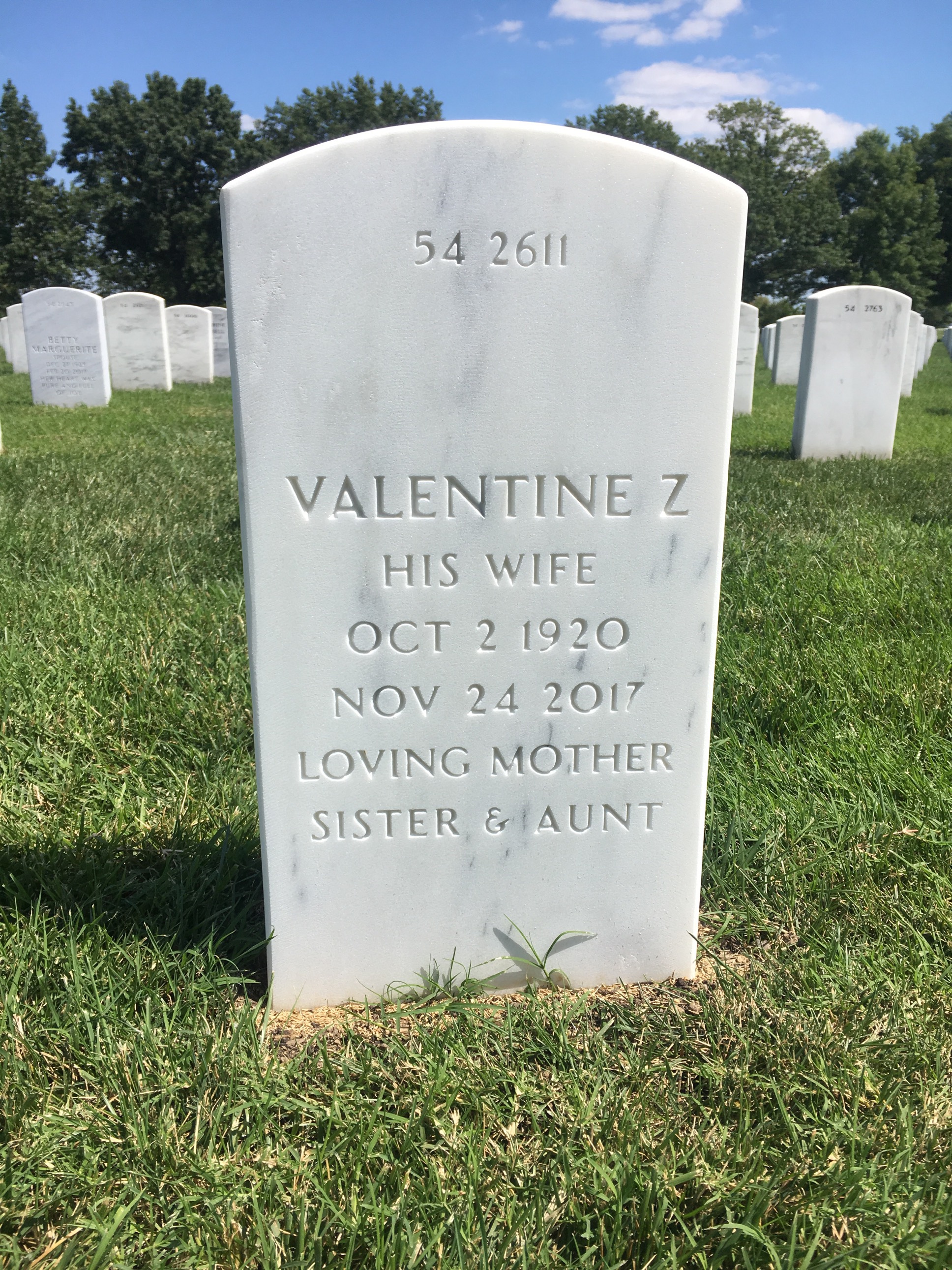 Back of headstone — Samuel Chilk