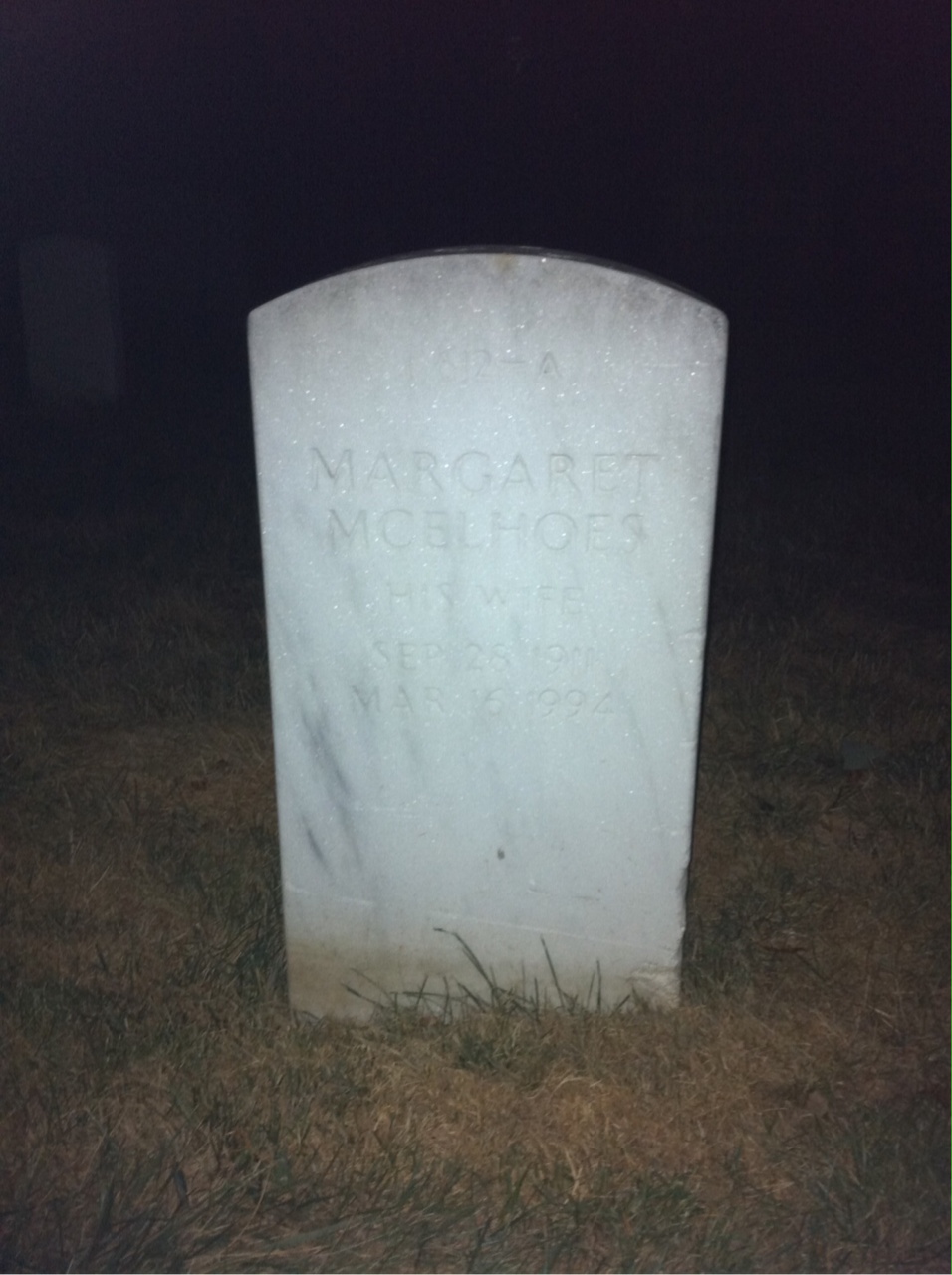 Back of headstone — William S Bassler
