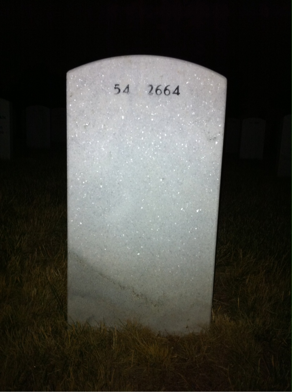 Back of headstone — Richard Gibson