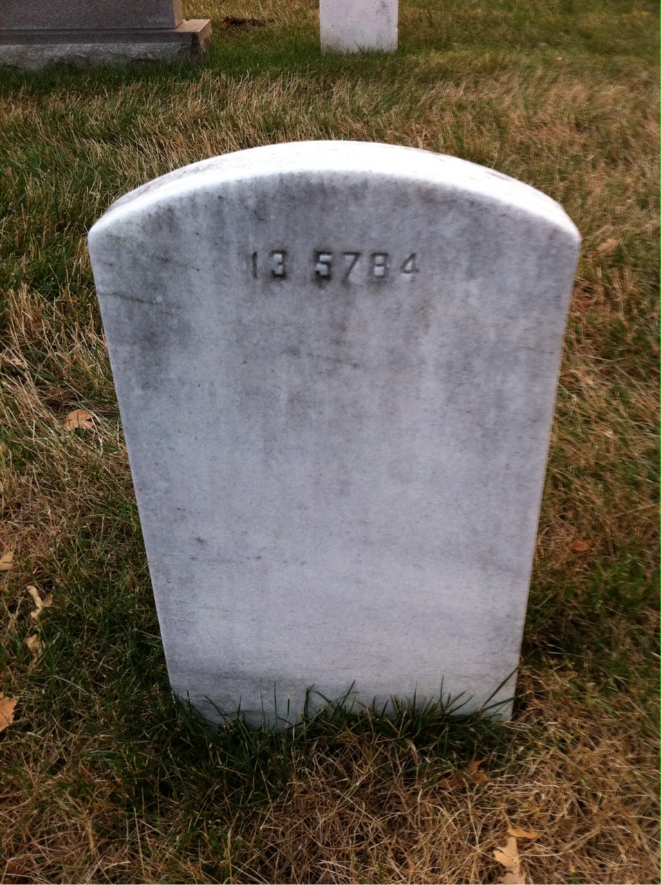 Back of headstone — Adrian Beerens