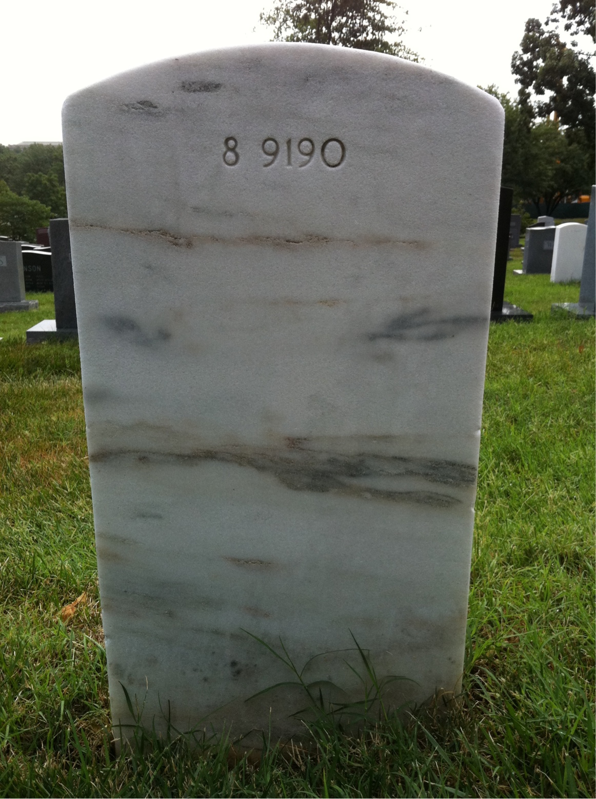 Back of headstone — John R Sullivan